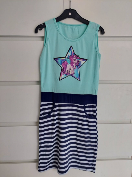 Einhorn Kleid mit Blinken